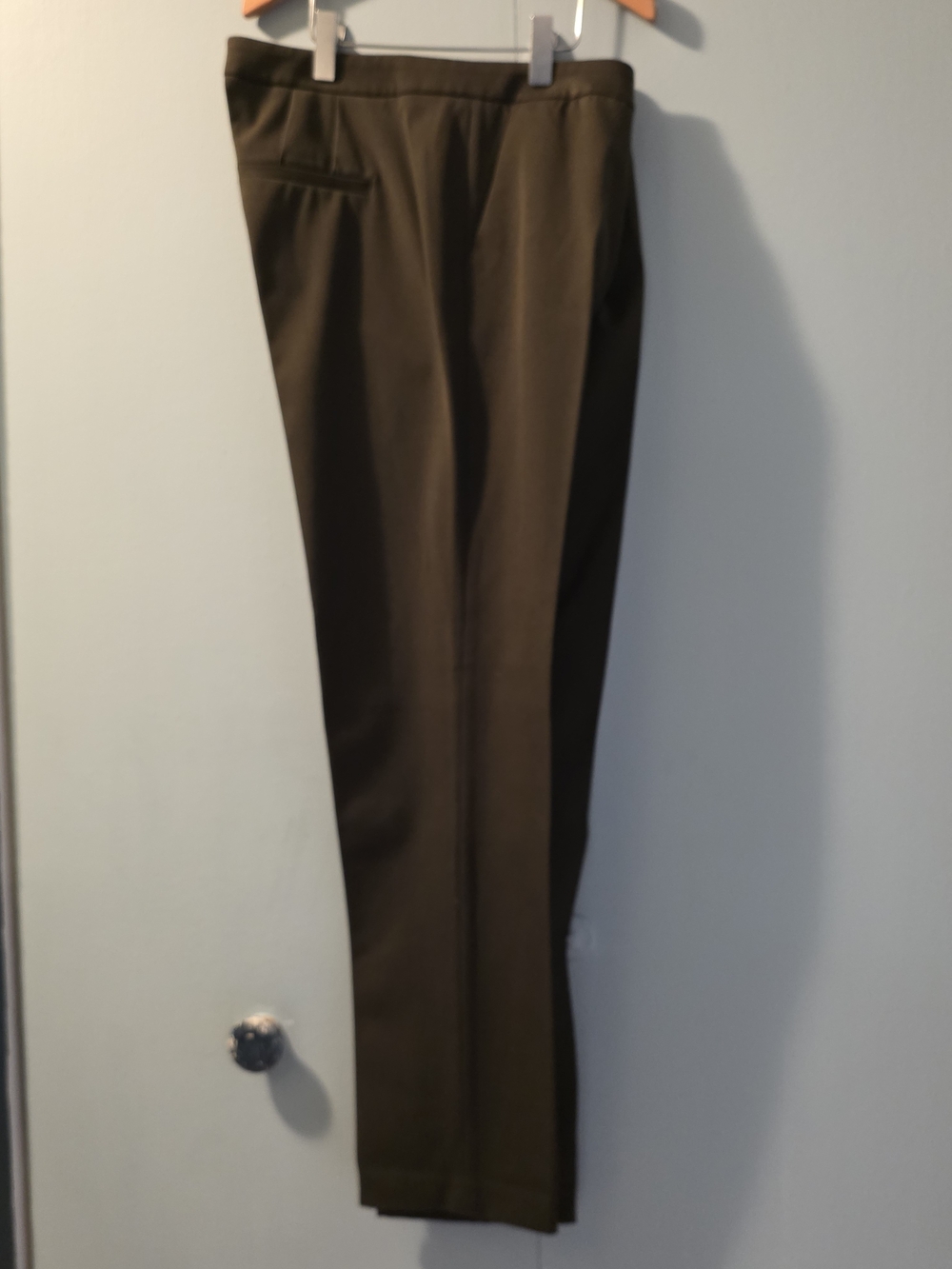 Women's Olive Straight-Leg Dress Pants